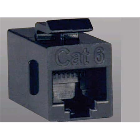 Doomsday Cat6 Straight-thru Snap-in Black Coupler DO826302